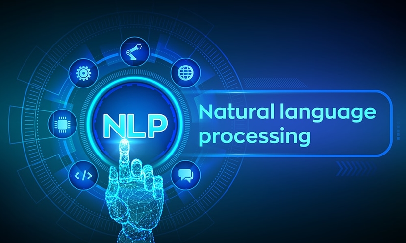 Minh họa khái niệm xử lý ngôn ngữ tự nhiên NLP và các ứng dụng.