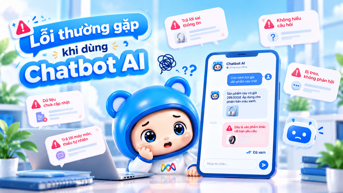 Lỗi thường gặp khi dùng chatbot AI và cách khắc phục