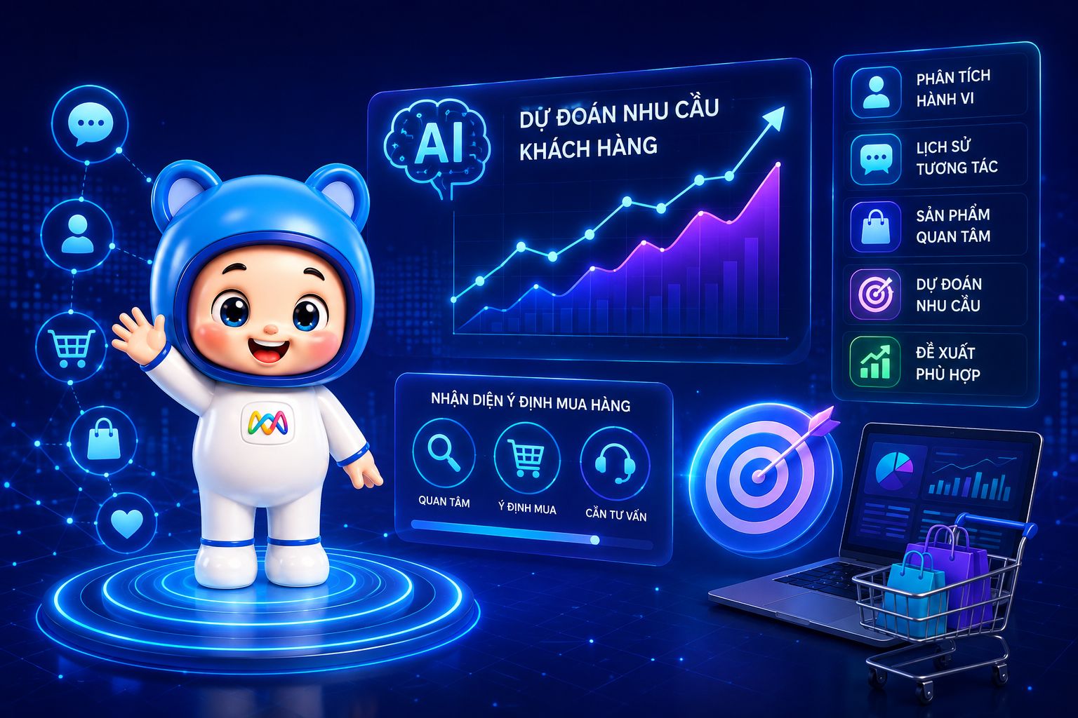 Chatbot AI phân tích hành vi và dự báo nhu cầu khách hàng