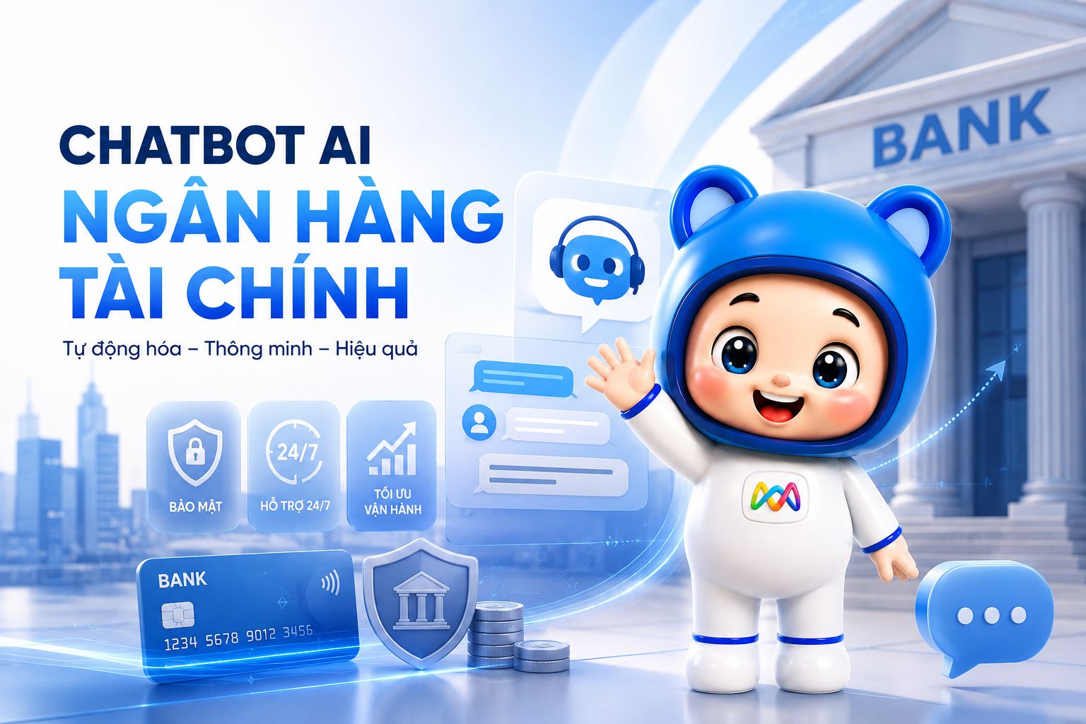 Chatbot AI ngân hàng tài chính và trợ lý AI hỗ trợ khách hàng